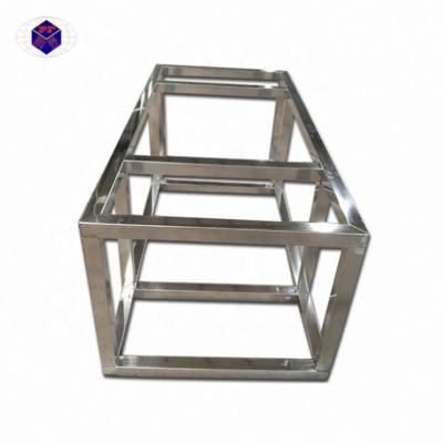 China Stainless / Aluminum / Iron / SECC High Precision Metal Laser Welding Custom Brushed Stainless Steel Frames for sale