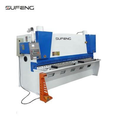 China Building Material Shops Hydraulic Guillotine Shearing Machine With Automatic Front Feeding Table for sale