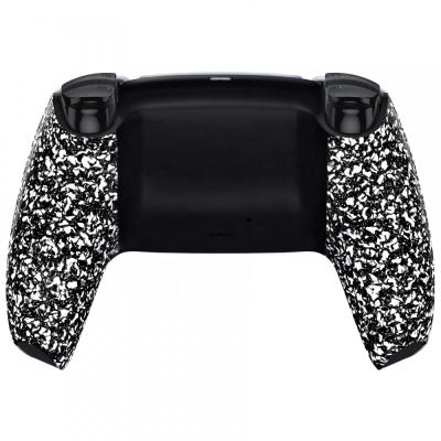 China Replacement Black White Rubberized Back Shell Grips Cover For PS5 Controller Back Shell 2021 New Design for sale