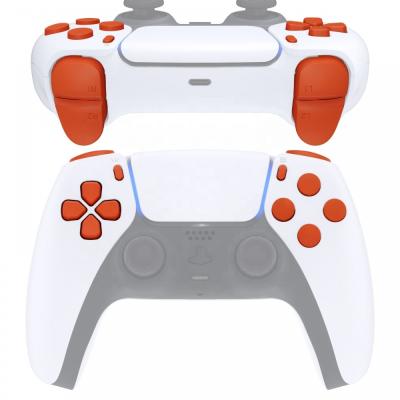 China Full Set PS5 Controller Replaced Buttons Matte UV Luminous Orange R1L1 R2L2 Trigger Buttons For PS5 Dual Sense Controller for sale