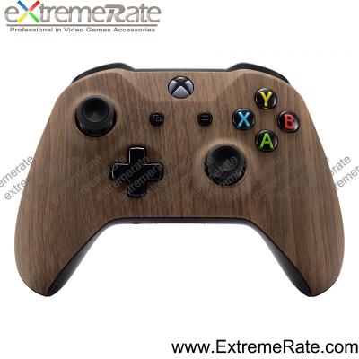 China spare & New Next Design Wooden Front Shell Decoration Cover For XBOX ONE S Wireless Controller for sale