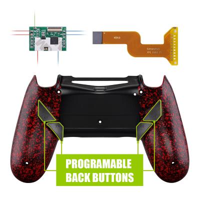 China Dawn Programable Remap Kit Textured Red for PS4 Controller with Chip and Redesigned Back Shell and 4 Back Buttons for PS4 P4RM009 for sale