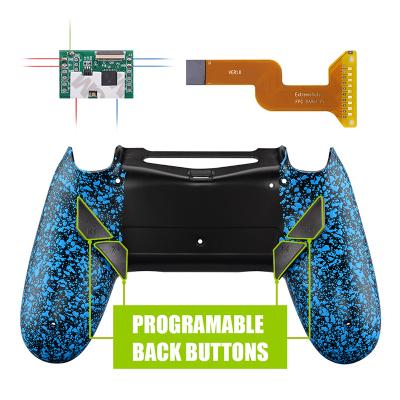 China Dawn Programable Remap Kit Textured Blue for PS4 Controller with Chip and Redesigned Back Shell and 4 Back Buttons for PS4 P4RM008 for sale