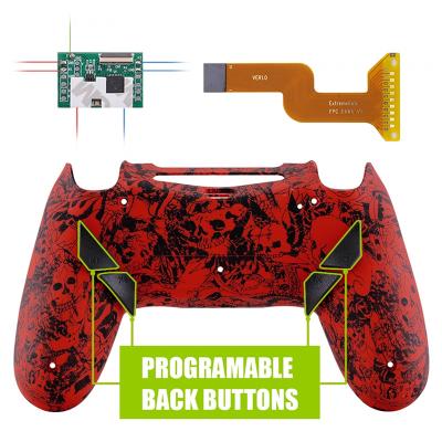 China Crazy Red Skull Designed Dawn Remap Kit With Custom PCB + Back Shell +4 Back Buttons For PS4 JDM-040 /JDM-050 /JDM-055 P4RM002 for sale