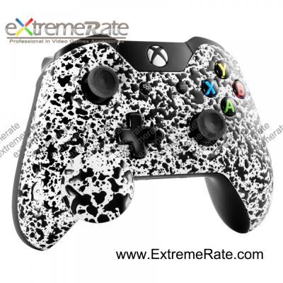 China spare & 3D Decoration White Background Splashing Replacement Front Shell Housing Cases For Xbox One Controller for sale