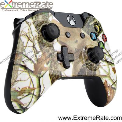 China 2017 new design replacement for xbox one console games controller hydraulic dipping shell (forest face) XOSF036 for sale