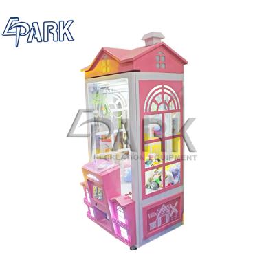 China Professional Material Claw Gift Game Machine And Newest Villa House Gift Machine Acrylic Coin Operated Candy For Sale for sale