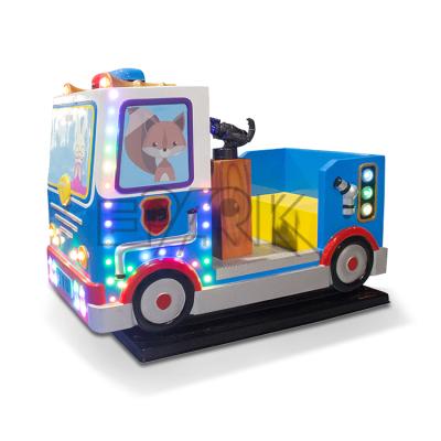 China Coin operated hardware kids battery car metal games machines pulling fiberglass swing kiddie rides for sale