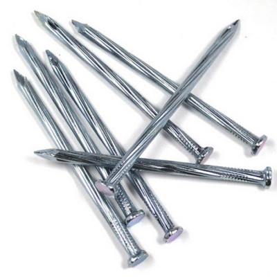 China Manufacturer Grooved Galvanized Concrete Flat Direct Nail Galvanized Steel Nails for sale