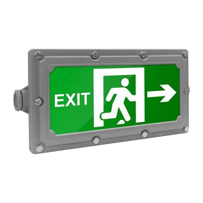 China Gas Station 3W LED Emergency Light Exit Explosion Proof Sign for sale