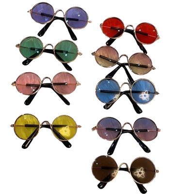 China Wholesale Multicolor Dogs and Cats Summer Sun Sunglasses for Dogs Cat Pet Glasses Dog Flower Sunglasses for sale