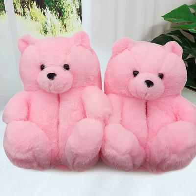 China Wholesale Fashion Trend Teddy Bear Slippers For Women for sale