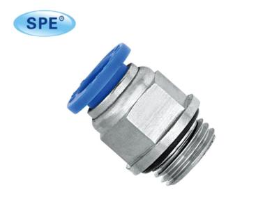 China Male Straight Pneumatic Quick Connect Fittings Faster Inline Connector for sale