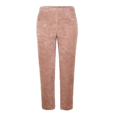 China QUICK DRY Customized sell 2021 autumn and winter new loose plush women's solid color pajamas pants wholesale for sale