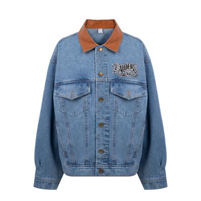 China Retro Loose Waterproof Unsex All Match Spring Summer Autumn Winter Casual Top Denim Jacket for sale