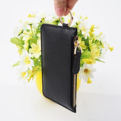 China Portable/High Quality/Convenient OEM Leather Business Name Card Holder Business Zipper Card Holder for sale