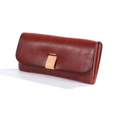 China New Fashion Women RFID Wallet Genuine Leather Luxury Rfid Long Latch Credit Card Wallet for sale