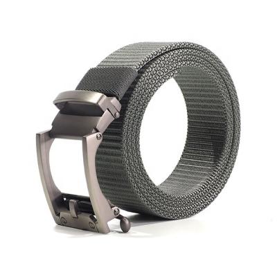 China High Quality Waist 120cm Long Belt Nylon Minimalist Leather Custom Automatic Soft Stretch Belt For Men for sale