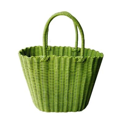 China Hot Selling Good Quality Sustainable Bamboo Woven Rope Cotton Rope Woven Woven Items Storage Basket Stripe Storage Felt Woven Basket for sale