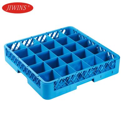 China 9/16/20/25/36/49 Compartment Dish Plastic Stemware Rack Viable Wine Glass Washing Rack For Hotel Restaurant for sale