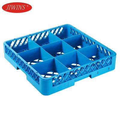 China Durable Tumblers And Dish Storage / Washing Racks PP 9/16/20/25/36/49 Compartments Wash Glass Rack For Kitchen In Hotel Restaurant Bar for sale