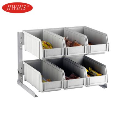 China Jiwins Viable 6/8/9/12 Compartment Versa Organizer Straw Condiment Part Storage Rack Self Serve Organizers Bar Versa Organizer for Bar for sale