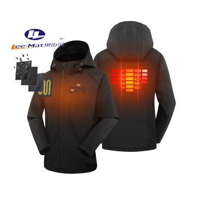 China Sustainable Rechargeable Jackets Battery Safety Ski Hunting Heated Coats And Warm Clothing for sale