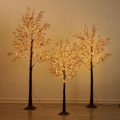 China Tree lights hot sale Custom size light color festive decorative tree lighting street outdoor winter theme plum tree lights for sale