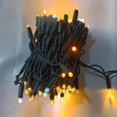 China LED String lights LED rubber cable lights outdoor 10m warm white festival lights holiday decoration for sale