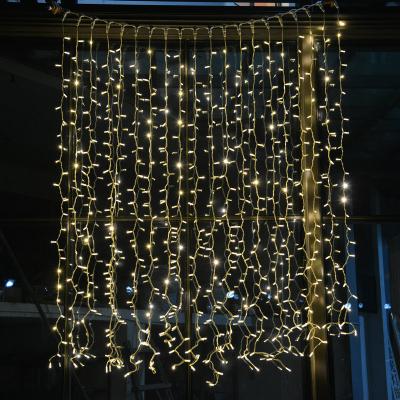 China Curtain lights High quality rubber led curtain 3M*3M lights outdoor holiday IP67 waterproof for sale