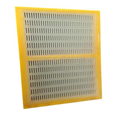 China Durable High Elasticity Polyurethane Screen Panel For Wet Material Polyurethane Screen Sifting Panel for sale