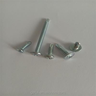 China White Galvanized Carbon Steel Blue Self-Drilling Screw With Wafer Head At Low Price for sale