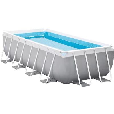 China Hot Selling 0.9mm PVC Tarpaulin Family and Kids Love High Quality PVC Stents Swimming Pool Metal Frame Swimming Pool for sale