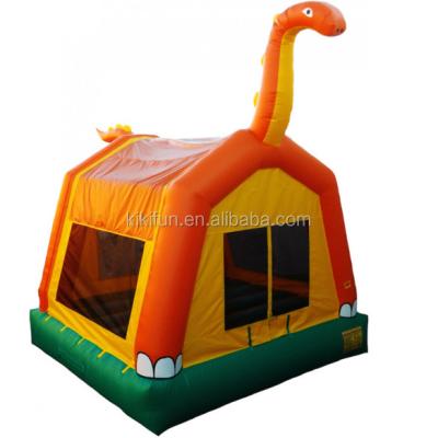 China Popular waterproof and fire resistance lower price dinosaur inflatables jumping bouncy castle made of PVC fabric material for sale Canada/kids air bouncers for sale