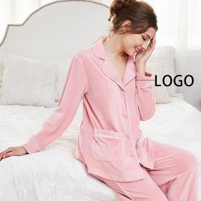 China OEM LOGO QUICK DRY Custom Made Pijamas Feminino Fashion Hot Sale Long Sleeve Ladies Customize Pijamas Mulher Pijamas De Mujer Pajama for sale