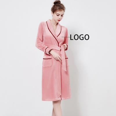 China OEM LOGO Pijamas Por Mayor Home Pajamas Pijamas Feminino Robe Femme Long Sleeve Custom Wholesale Hot Sale QUICK DRY Fashion for sale