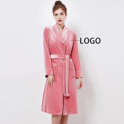 China Hot Ladies Pajamas Pijamas De Mujer Robe Femme OEM Selling LOGO Nightgown Robe Wholesale Custom Made Ladies QUICK DRY fashion for sale