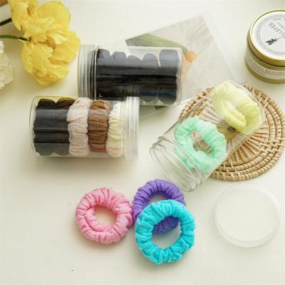 China Relieve Summer Sweet Fashion 5pcs/set Cute Boxed Colorful Elastic Hair Ring Ponytail Holder Hair Ties For Girls Kids Wholesale for sale