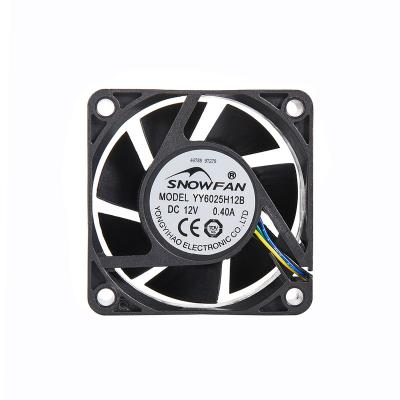 China Shenzhen Factory 6025mm 12V 6025 60X60Mm Computer 3In1 Pwm Dc Axial Brushless Triplet fan for sale