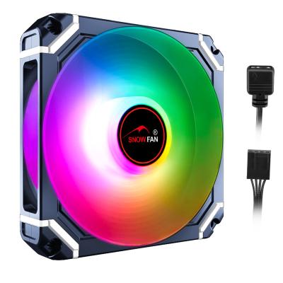 China 120mm Computer RGB Case Fans for PC Gaming Case CPU Cooling Cooler Fans RGB 12V 4Pin PWM 5V 3Pin ARGB Fan 120mm AURA SYNC for sale