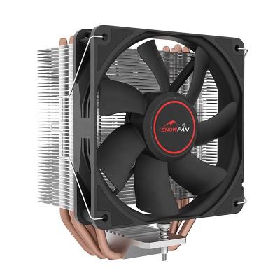 China PC Gaming Case Heatsink Aluminum White CPU 120mm Fan Cooler 5 heatpipes Directly Contact Socket 1155 CPU Air Cooler for PC Intel for sale