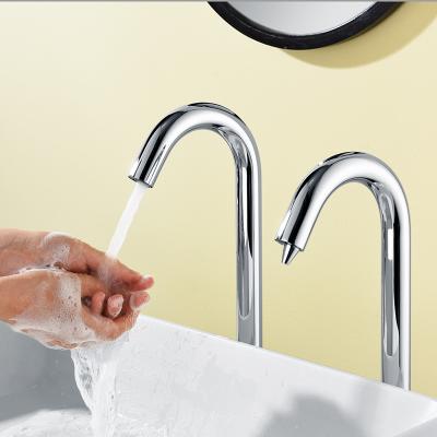 China Sense Faucets Smart Sensor Faucet, Automatic Water Outlet Hospital Household Meter Basin, Single Cold Infrared Sensor Faucet for sale