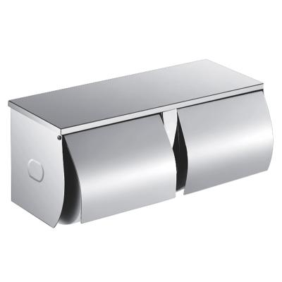 China Modern 304 stainless steel bathroom with double paper towel dispenser Dispensador de toallas papel for sale