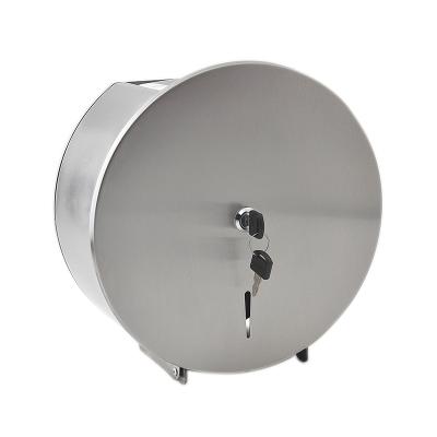 China Modern Wall Mounted 304 Stainless Steel Desk With Cell Phone Shelf Big Roll Toilet Paper Dispenser for sale