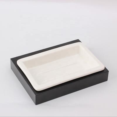 China Modern Oxidation-Resistant Aluminum Alloy With Ceramic Soap Butterfly Bathroom Set for sale