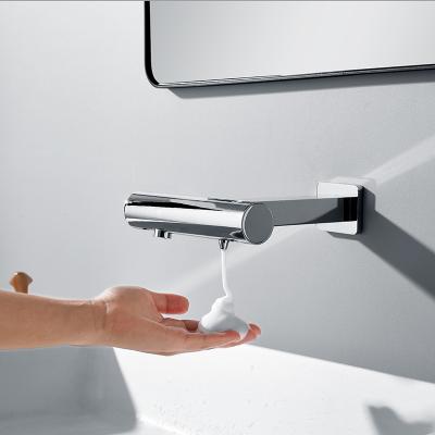 China Sense Faucets Commercial Wall Mounted Built-in Smart Faucet Sense Faucets Low-Liquid Prompt Sensor Soap Liquid Faucet for sale