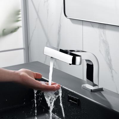 China Commercial High Quality Sense Faucets Built-in Faucet With Low-Liquid Indication Automatic Soap Dispenser Sensor Integrate Faucet for sale