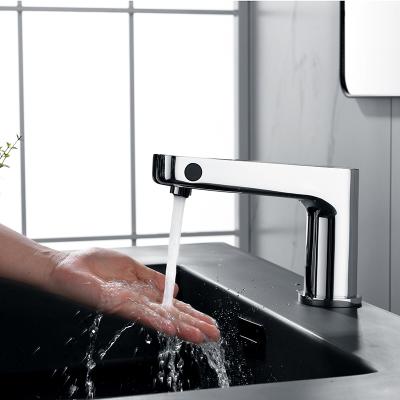 China Commercial Sense Faucets Hotel Sensor Faucets, With Soap Dispenser And Soap Liquid Reminder To Operate Infrared Sensor Faucets for sale