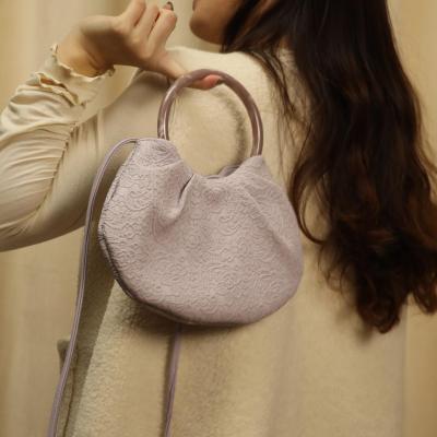 China Normcore/Korean Style Minimalist Customized Logo Collection Fashion Stereotype High Quality Purple Small Package For Girl Handbags for sale