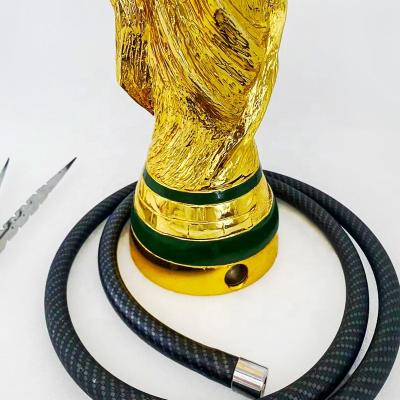 China New 2022 World Cup Aluminum Alloy Hookah Portable Hookah Hookah Set Free Type for sale